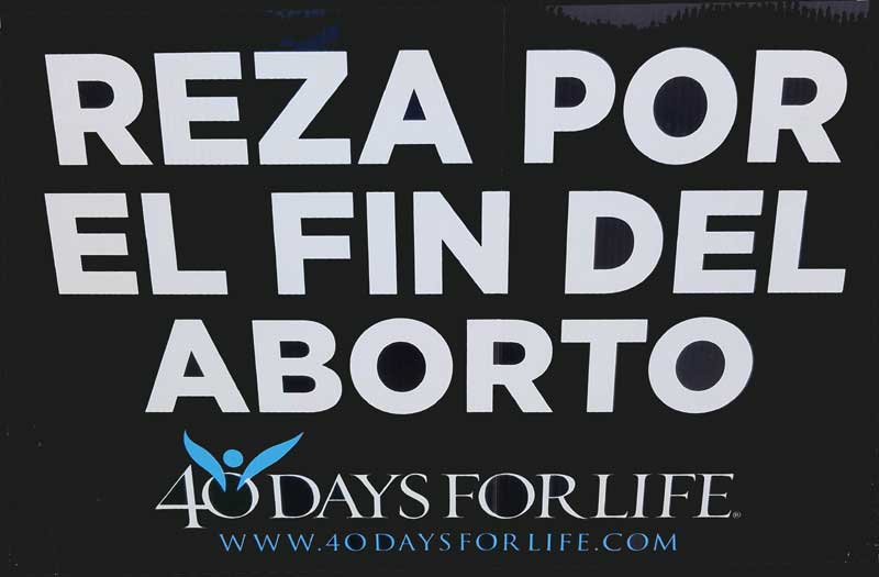 pray to stop abortions 